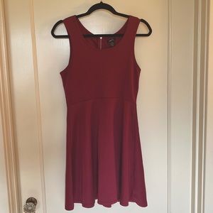 Magenta Skater Dress